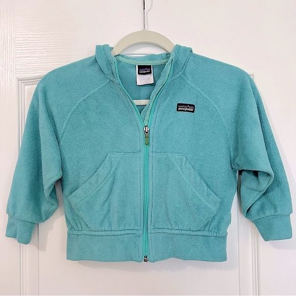 Patagonia Other - Patagonia Kids Teal Fleece Zip-Up Hoodie Jacket